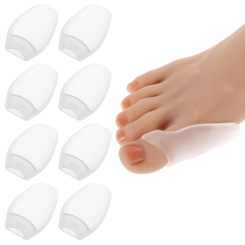 Tweruna 8 PCS Silicone Bunion Corrector, Silicone Bunion Protector Pads for Women, Clear