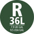 R/9.5 (40 Brabantia PerfectFit Trash Bags (Size Gal) Thick Plastic Trash Can Liners with Drawstring Handles Bags)