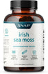 Irish Sea Moss Capsules w/Bladderwrack, Burdock Root & Iodine - 60 Capsules for Mood, Immunity & Digestion Support