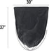 30 Gallon Trash Bags, 100 Count, Black Garbage Bags for Bathroom, Office, Industrial, Commercial, Recycling
