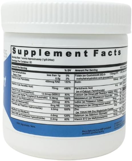 Head Start Multivitamin Powder, Essential Nutrients for Growing Children, Methylated B-Vitamins, 60 Servings