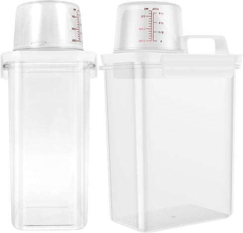 ZJRDYYK 2 Pack 61 OZ 1.8L, 2 Count, Laundry Detergent Dispenser, Liquid Detergent Dispenser for Laundry Room
