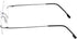 Fuisetaea Round Rimless Frame Reading Glasses for Men Women, +2.50 Titanium Alloy Lightweight Eyeglasses
