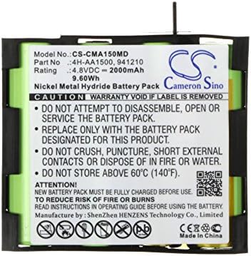 Replacement Battery for Compex 4H-AA1500 941210, Mi Mi-Sport, PerformanceE Mi-Ready