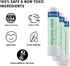 MOXE Migraine Relief Nasal Inhalers, Portable Aromatherapy Essential Oils for Headaches, 3 Pack, USA Made, Pure