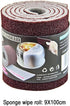 Double Sided Carborundum Sponge, Emery Cleaning Sponge for Dishwashing, Rust Removal, Kitchen Sinks, 4 Rolls
