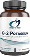 Designs for Health K+2 Potassium - 300mg Two Forms of Potassium - Supplement Support for Healthy Blood Pressure
