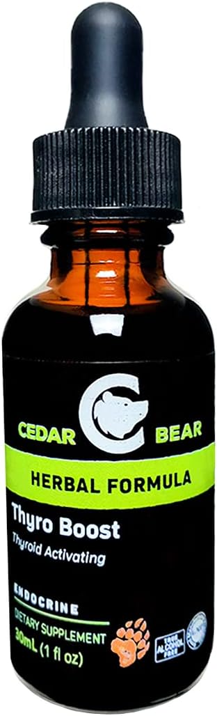 Cedar Bear Thyro Boost Liquid Herbal Supplement for Thyroid Function and Structural Integrity, 1 Fl Oz