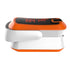 MIBEST Orange LED Finger Pulse Oximeter, Blood Oxygen Saturation Monitor, Portable Oxygen Sensor with Batteries and