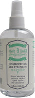 OAK & SAGE Homeopathic Leg Strength - Unscented - 8oz - 100% Herbs, No Alcohol,