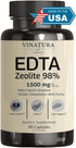 EDTA Capsules 1500mg per Serving - USA Made Liver Support with Kale Extract, 90 Capsules, 45 Servings