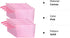 10 Pieces Cotton Canvas Makeup Bag with Bottom and Strap, Multi-Purpose Cosmetic Pouch, Blank DIY Craft Bag (Pink, L)