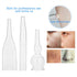 Nikou Vacuum Glass Tube - 3Pcs Glass Pipes Kit for Removal Face Cleanser Beauty Machine Accessories