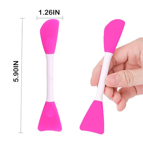 Mask Applicator Silicone Face Brush for Mud Cream, Clay Mask, DIY Mixing Spatula, Handheld Scoop Skin Care Tool