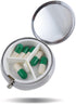 Vini (Pack 2) Pill Box Small Medicine Pill Case Portable Medicine Tablet Vitamin Holder Organizer for Purse Pocket