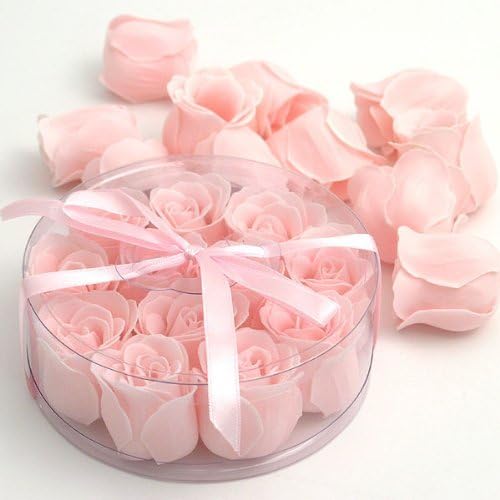 Rose Scented Pink Rose Soaps, Set of 12