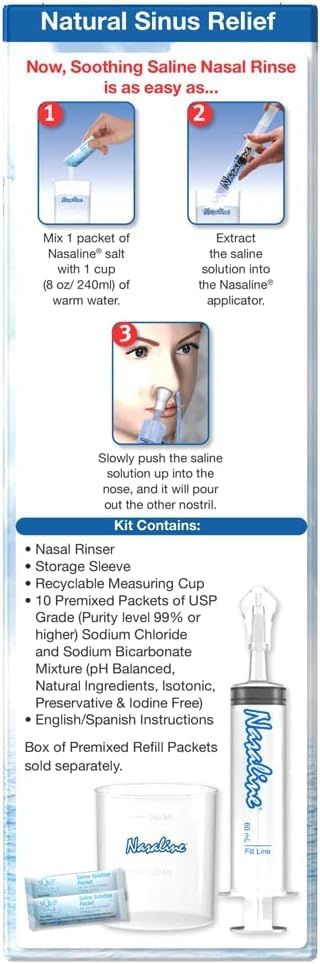 Adult Nasal Irrigation Device, Nasaline, 1 Each