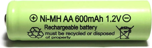 AA NiMh 600mAh 1.2V Rechargeable Batteries for Solar Garden Lights (Pack of 20)