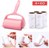 Sticky Lint Roller Kit - Pet Hair Remover with 4 Refills 240 Sheets, Lint Brush for Clothes and Carpet