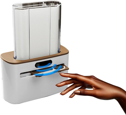 Smart Touchless Floss Pick Dispenser with Sensor - Refillable and Rechargeable, 100 Picks, Hygienic Holder