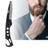 Men's Stainless Steel Folding Multifunctional Pocket Comb, Delaman, for Beard and Mustache Styling