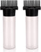 Hair Oiling Applicator With Comb Root 2 Pack 6 OZ Hair Dye Bottle Plastic Squeeze Bottles Scale for Hair Care Scalp Oil Applicator Hair Oil Dispenser Styling Tool Oiler