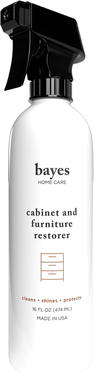 Bayes High-Performance Furniture & Cabinet Cleaner 16 oz - Cleans, Conditions, Preserves Fine Wood