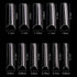 YIMART 550pcs Fake Nails, Premium Square Clear Tips, Nail Art C Tips French Acrylic Long C Curve False Nails