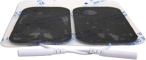 reserv 2" x 4" Rectangle Premium Re-Usable Self Adhesive Electrode Pads for TENS/EMS Unit, 16 Electrodes
