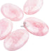 June&Ann Natural Rose Quartz Palm Stones, Healing Gemstone Therapy for Meditation