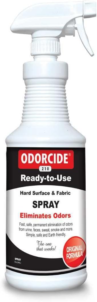 Odorcide Odor Eliminator Soaker, 32 oz, for Strong Odor on Carpets, Hardwood & More