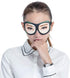 Honbay Soft Sleep Eye Mask with Adjustable Head Strap, 3D Funny Eyeshade for Travel, Game, Party, Rest, Sleeping (Woman)