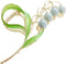 Lily of The Valley Flower Hair Clips, Orchid Hair Clamps, Metal Hairpin for Thick Thin Hair Styling Accessories