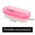Nail Brush for Cleaning Fingernails, Two-Sided Scrub Brush with Soft and Stiff Bristles, 4 PCS for Men, Women, Kids
