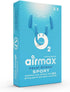 Airmax Sport Nasal Dilator - Breathing aids for Working Out - Small - Vacation Essentials - Fitness, Running, Pilates - Gym Equipment - Transparent - Two-Pack