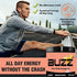 Morning Buzz Energy Drink Powder - Sugar-Free Energy Boost Drink Mix - 30 Servings, Peach Rita