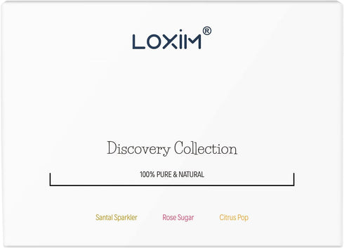 LOXIM Discovery Collection Essential Oil Set of 3, Fragrance Oils for Aromatherapy Diffuser, 100% Pure Natural