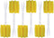 Lola Products Glass & Jar Sponge Brush, Star Shaped, Foam Material, Non-Scratch, Dishwasher Safe, 6 Pack