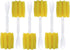 Lola Products Glass & Jar Sponge Brush, Star Shaped, Foam Material, Non-Scratch, Dishwasher Safe, 6 Pack