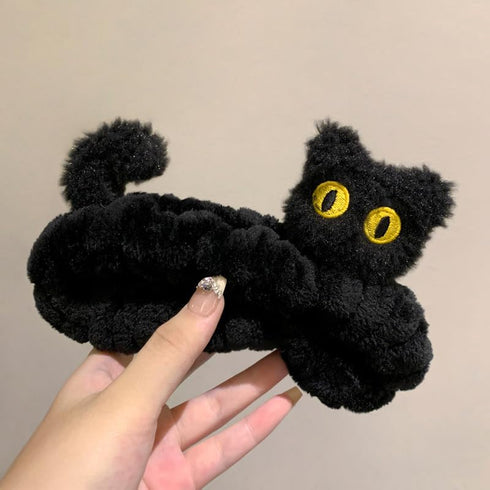 Funny Frog Headband for Women, Cute Animal Duck Frog Eye Cat Snail Kawaii Spa Headband Hair Accessories for Washing Face Shower Sports Beauty Skincare (Style 20)