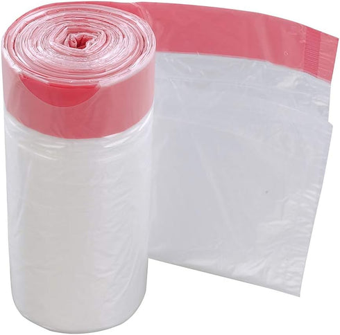 8 Gallon Medium Drawstring Trash Bags, 120 Count, Clear Garbage Bags