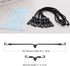HX AURIZE Face Mask Extender Holders, Adjustable Black 4 Pcs to Protect Ears