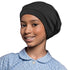 Kids Beanie Sleep Hats, Adjustable Black Bonnet for Night Sleeping Skull Cap to Keep Hair Smooth