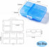 Wopanxye Travel Medicine Pill Organizer, Daily Pill Box Purse Pocket, Weekly AM PM Medication Reminder Planner, Cute