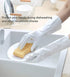 Alimat PluS Reusable Cleaning Gloves, Latex Free Dishwashing Gloves with Cotton Flock Liner, Pink