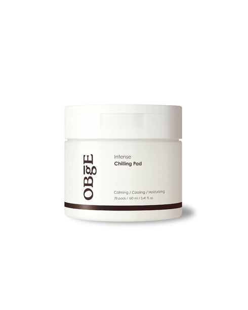 OBgE Intense Chilling Pad (70 count) - Daily Skincare Toner Pads for Men, Vegan Cotton with Rosemary Extract