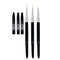 Nail Art Liner Brushes, 3PCS Metal Handle UV Gel Painting Nail Art Design Brush, 7mm/9mm/11mm
