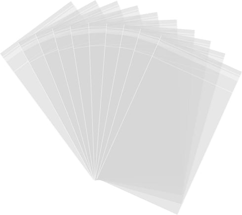200ct Clear Plastic Bags, Self Sealing Cellophane Bags for Bakery Cookies and Candy Decorative Wrappers (3" x 5")