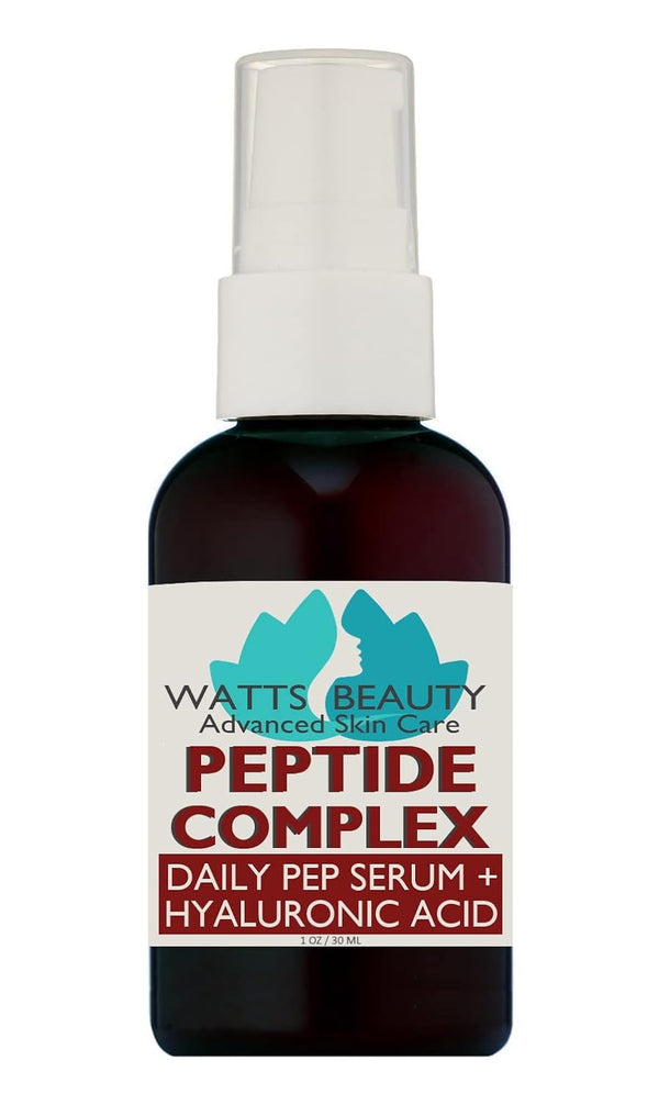 Peptide Anti-Aging Face Serum - Daily Face Care with Hyaluronic Acid and Collagen Boosting Peptides - 1 oz