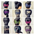 LOVEF 2pcs Fashion Magic Beaded Elasticity Double Hair Comb Clip - Stretchy Women Hair Accessories